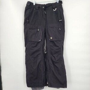 DC Ladies Black Cargo Ski & Snowboard Winter Pants Size Small